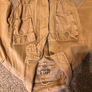 Men’s medium cargo khaki jacket